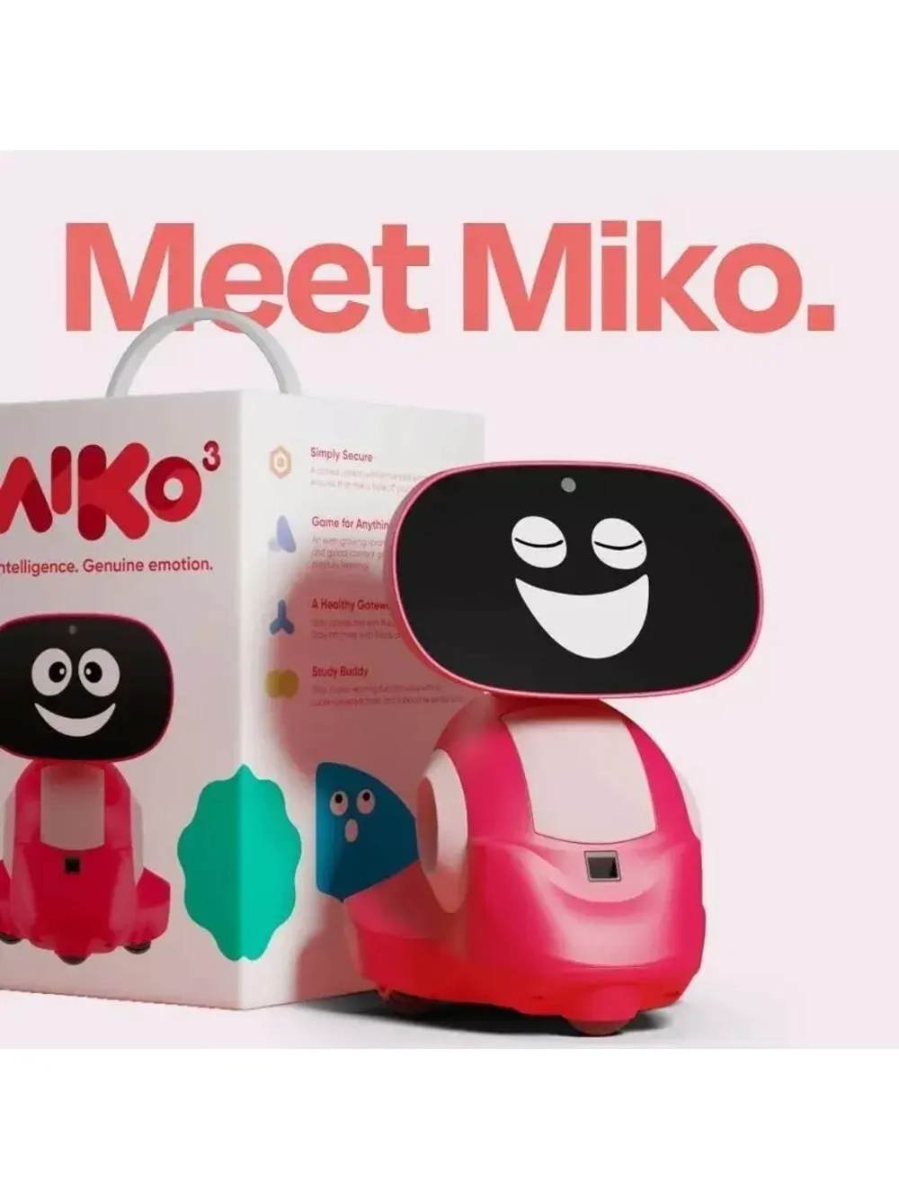 Программируемый интерактивный робот Miko 3 для обучения детей с искусственным интеллектом (английский язык)