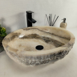 Раковина из оникса Erozy Grey EO-64617 53*43*16 0159