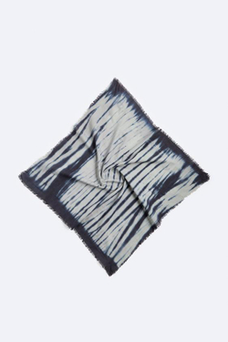 ZARA БАНДАНА С ПРИНТОМ ТАЙ-ДАЙ, СИНИЙ