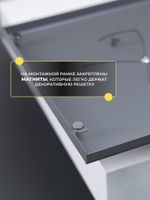 Вентиляционная Решетка НДК 125х125 Серая