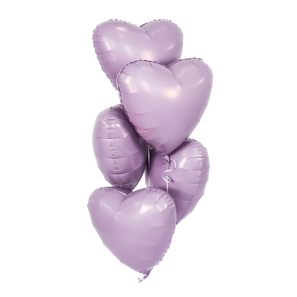 Шар (19''/48 см) Сердце, Орхидея, 1 шт.