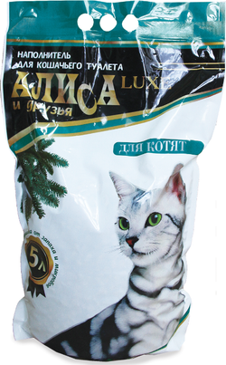 Алиса наполнитель Люкс 5л. Для котят