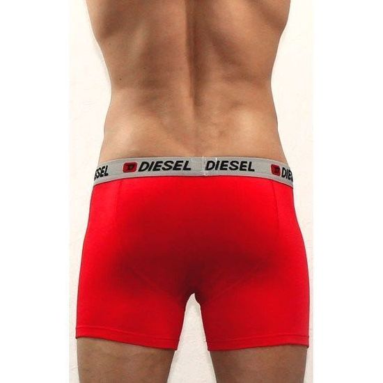 Мужские трусы боксеры завышенные красные Diesel Red
