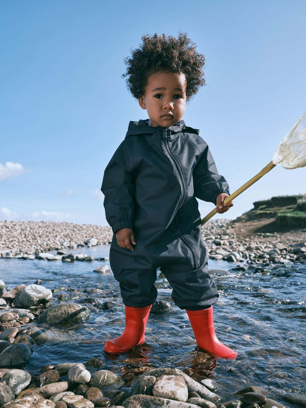 Комбинезон непромокаемый с капюшоном для мальчика Next N02-240, Темно-синий