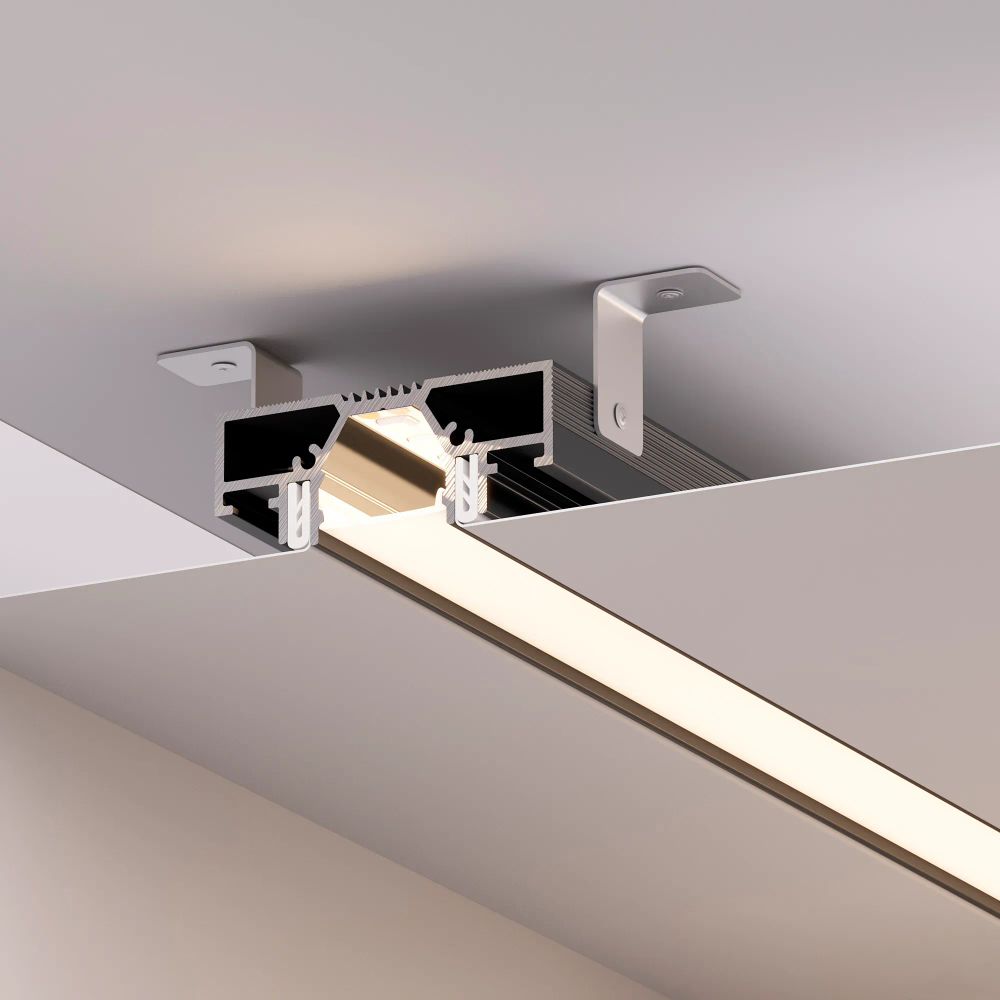 Профиль STRETCH-20-CEIL-D-CENTER-2000 BLACK (Arlight, Алюминий) 042946