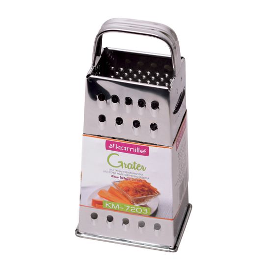 Терка 21 см. из нержавеющей стали Kamille KM-7203 (4 типа лезвий)