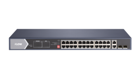 F-SW-EU628HPOE-V Неуправляемый PoE-коммутатор на 24 гигабитных порта RJ45 PoE