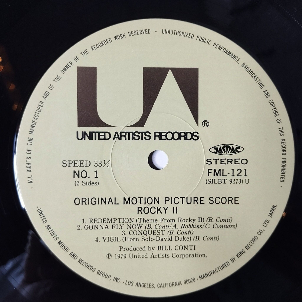 Винтажная виниловая пластинка LP Bill Conti Rocky II (Motion Picture Score) (Japan 1979) (Obi)