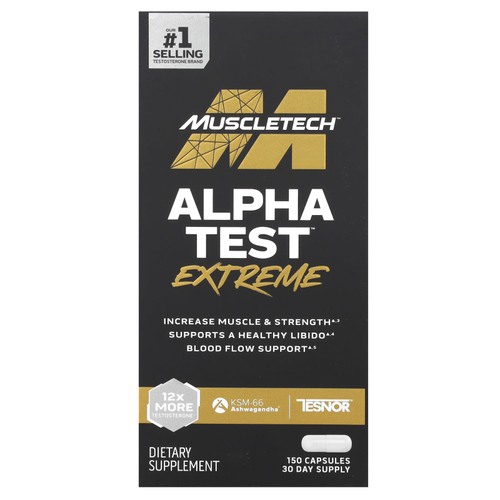 MuscleTech, AlphaTest™ Extreme, 150 капсул