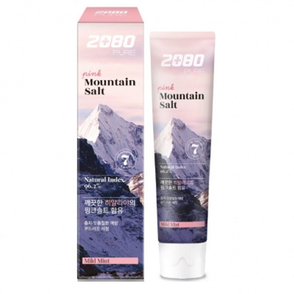 Зубная паста Aekyung 2080 Pure Mountain Salt Fresh Mint  Розовая Гималайская Соль 120г