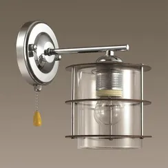 3504/1W COUNTY LN18 000 хром Бра E27 60W 220V ROTONDUM