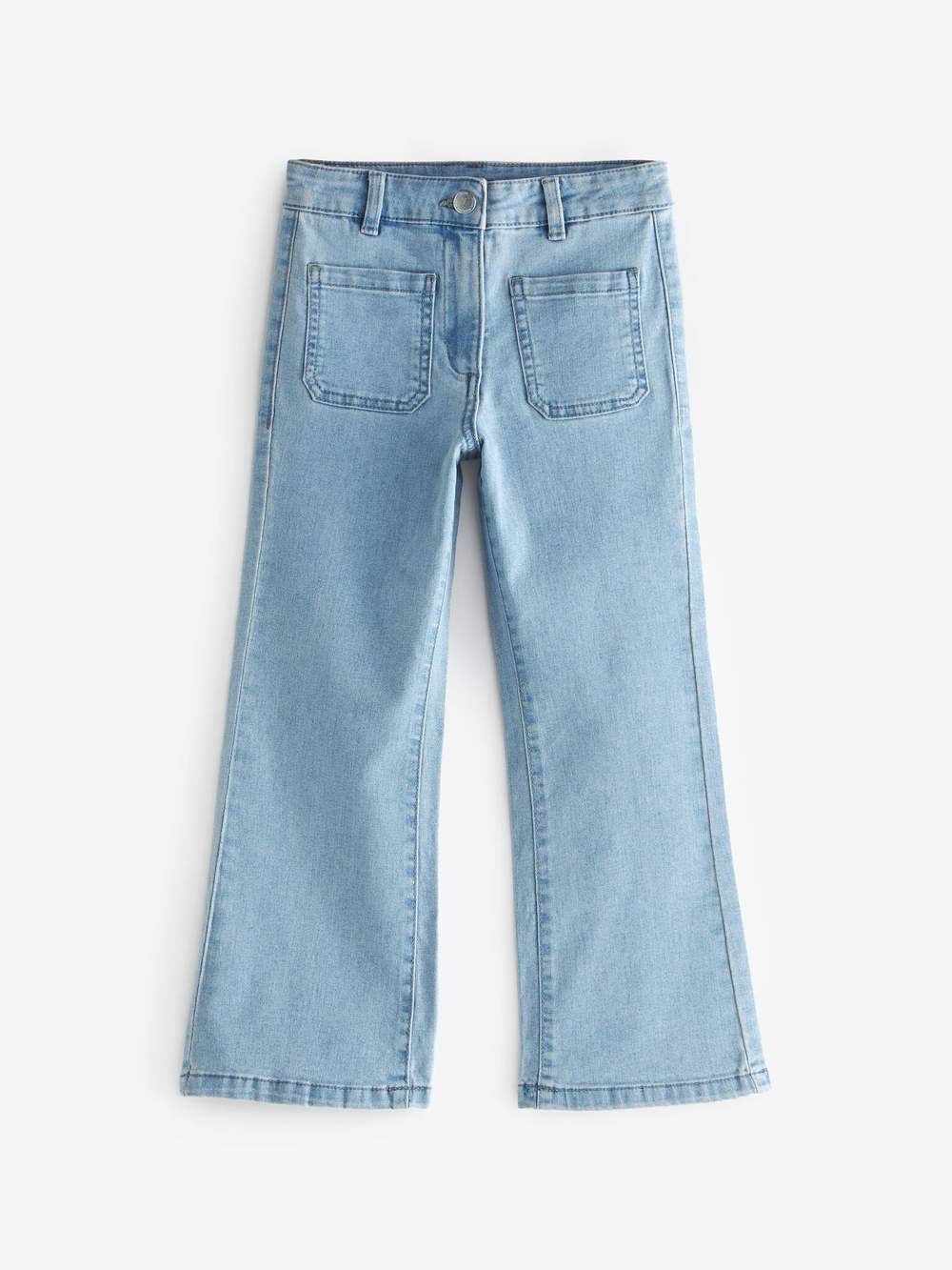 Джинсы расклешенные для девочки Next U76-433, Голубой