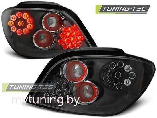 Задние фонари black led для Peugeot 307