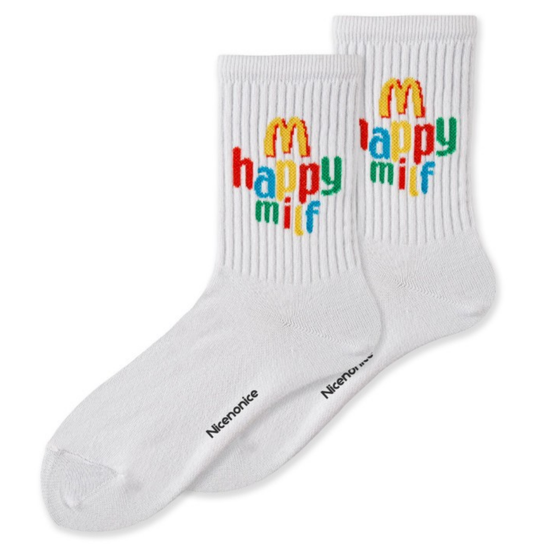 Носки Nicenonice Classic Happy milf хэппи милф (Белый, 41-45)