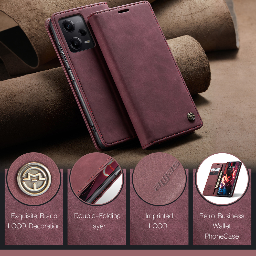 Чехол-книжка CaseMe Matte Xiaomi Redmi Note 12 Pro 5G