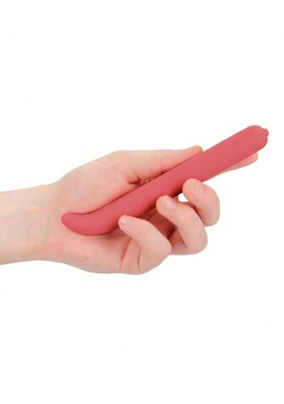 Розовый компактный вибростимулятор G-Spot Vibrator - 16 см. (Цвет: розовый)