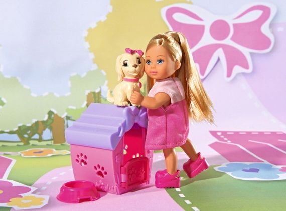 Kukla  Simba Evi ev köpək ilə 12 sm