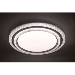 Светильник потолочный светодиодный ЭРА SPB-6 Sunny 86W-3K-6,5K-RC WH+GR с ДУ