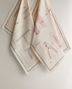 Zara Home кухонное полотенце из хлопка, 60 40 см (комплект 2 шт.) · 7230/026