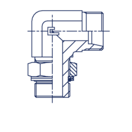 Штуцер FRG90 DL12 BSP 3/8 (корпус)