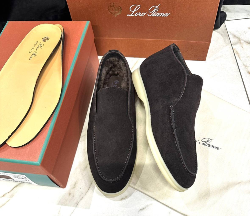 Высокие лоферы Loro Piana