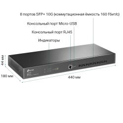 Коммутатор TP-Link Omada TL-SX3008F