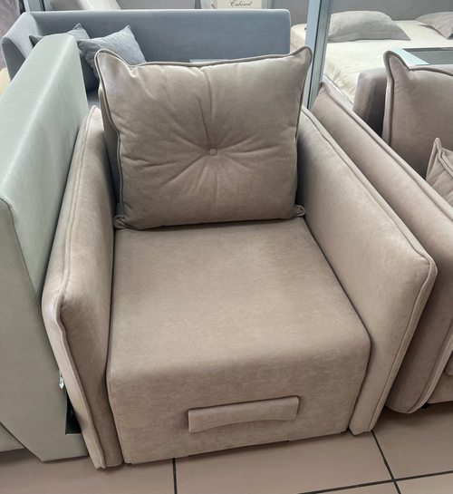 Сити диван прямой  БЕЗ ОТСТРОЧКИ кат 400 Основа : Бренди Stone Делюкс