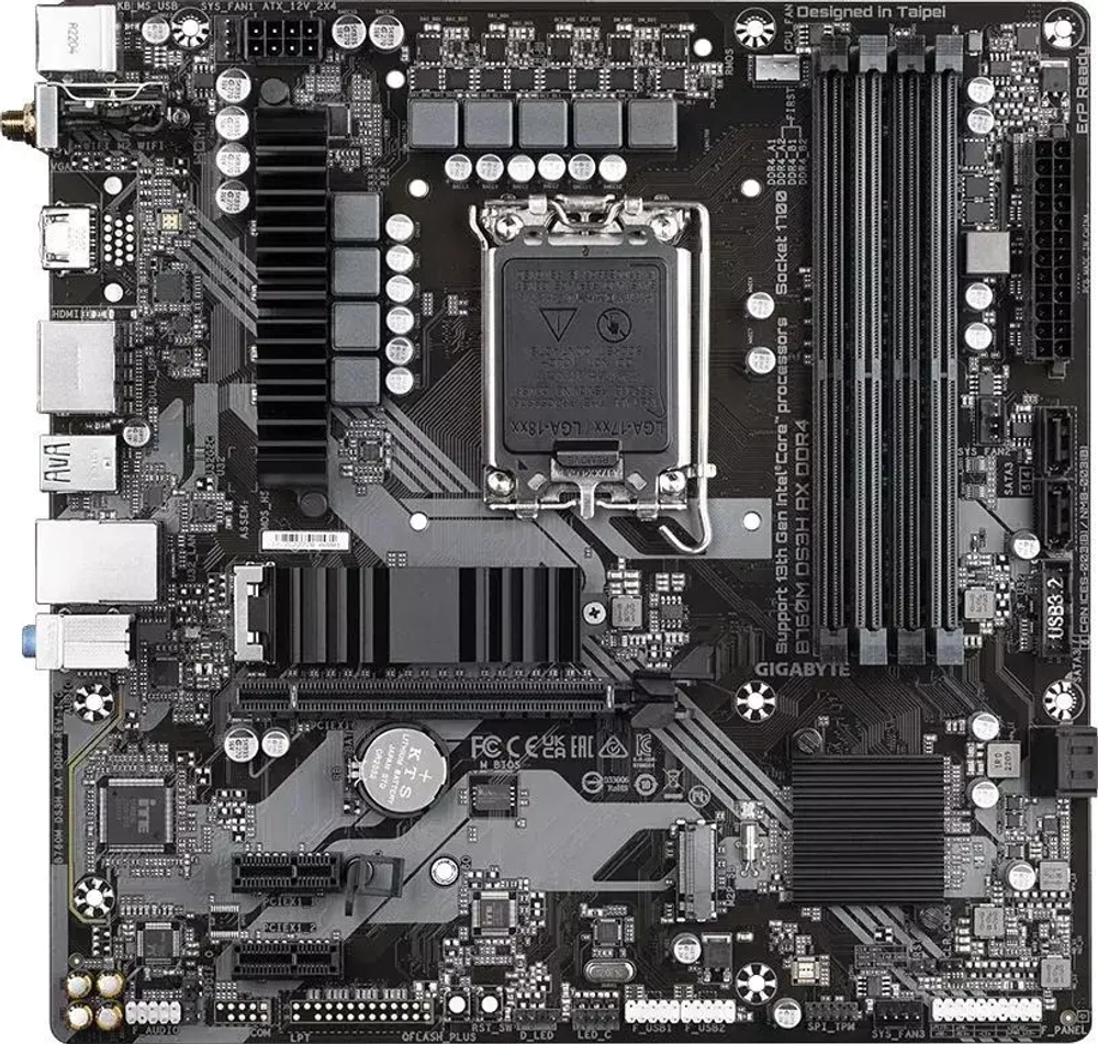 Материнская плата Gigabyte B760M DS3H AX DDR4 RTL