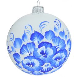 GAEM Украшение новогоднее Шар "Гжель Белая", D10см, L10 W10 H10 см, 3в.