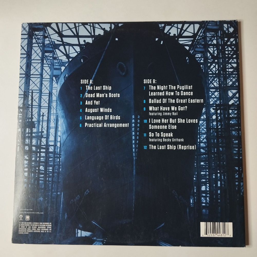 Винтажная виниловая пластинка LP Sting The Last Ship (EU 2013)