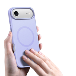 Матовый противоударный чехол светло-фиолетового цвета с MagSafe для iPhone Air, серия Yind Series от Dux Ducis