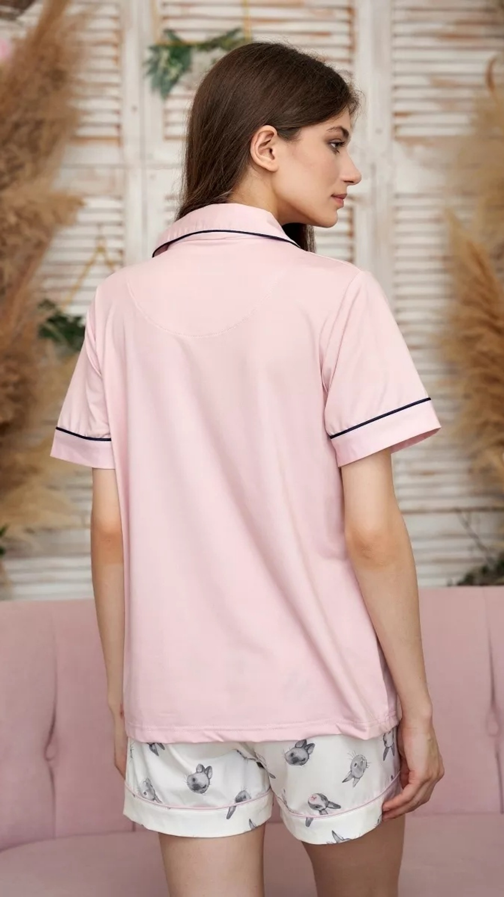 Пижама шорты и рубашка 2060