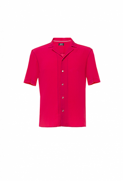 Рубашка с коротким рукавом фуксия 02-03-23 SS men
