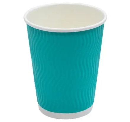Стакан 300 мл бумажный Complement d=90 мм гофрированный Тиффани Волна