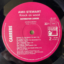 Винтажная виниловая пластинка LP Amii Stewart, Knock On Wood (Франция 1979)
