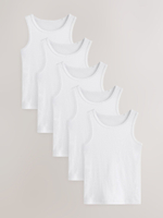 Майка для девочки Next 486-964, 5 шт., Белый
