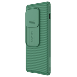 Чехол зеленого цвета (Deep Green) от Nillkin с защитной шторкой для камеры на OnePlus Ace 2 Pro, серия CamShield Pro Case