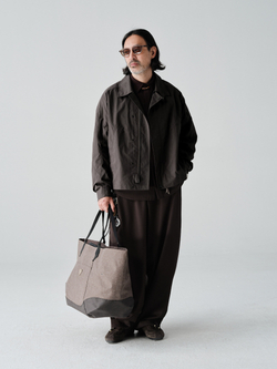 Куртка Nothomme Blue Spring Slightly Wrinkled Cotton-Nylon Blend Cargo Turn-Down Collar Jacket