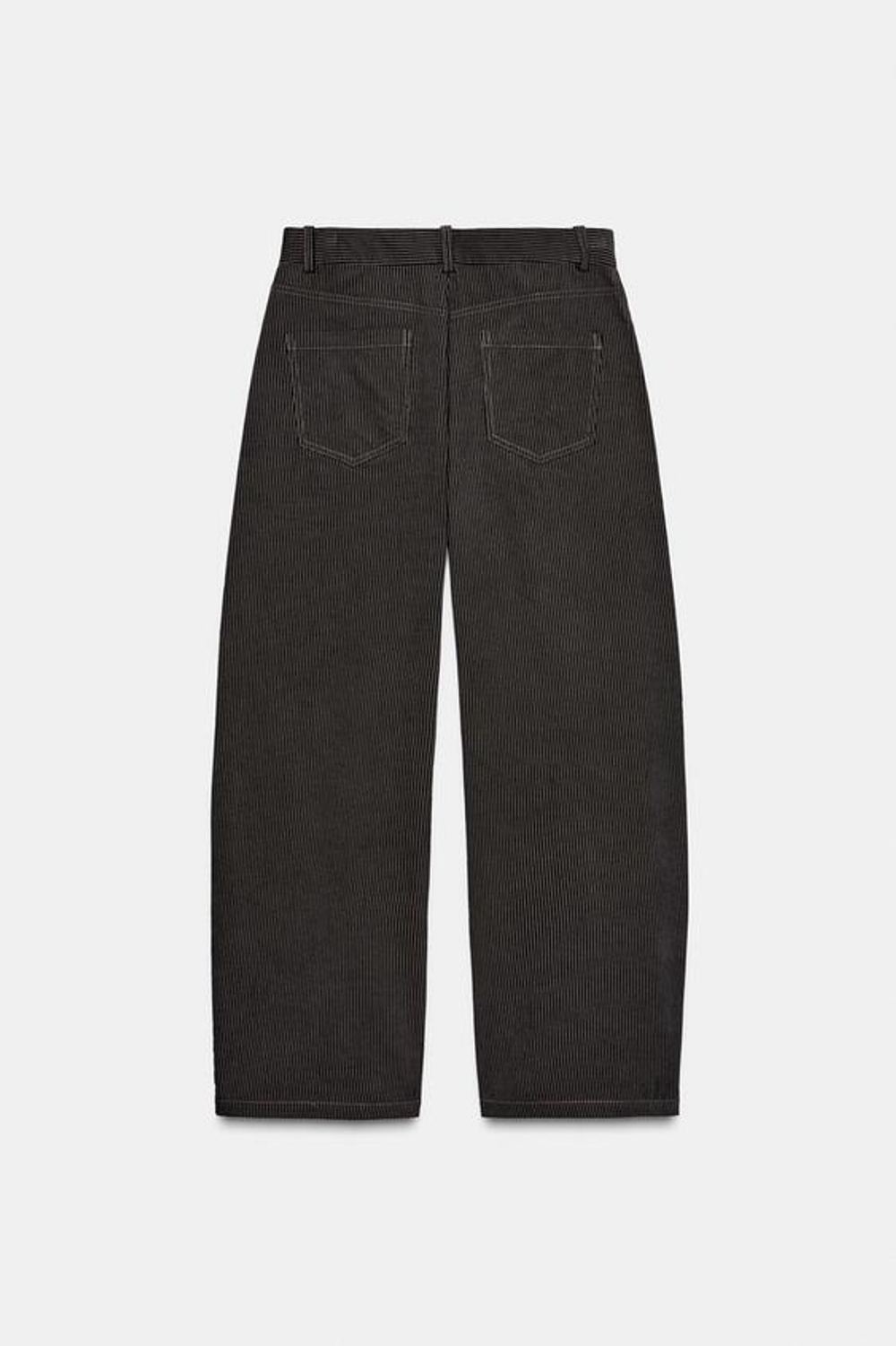 ZARA ШИРОКИЕ БРЮКИ В ПОЛОСКУ — ZW COLLECTION, ПОЛОСКИ