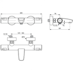 Смеситель Ideal Standard A7223AA для ванны с душем