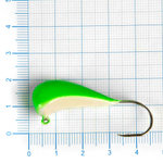 Блесна-мормышка ЖОР "Фунтик" джиг Gф (светонакопительная), 32мм, 20гр (10шт/уп)