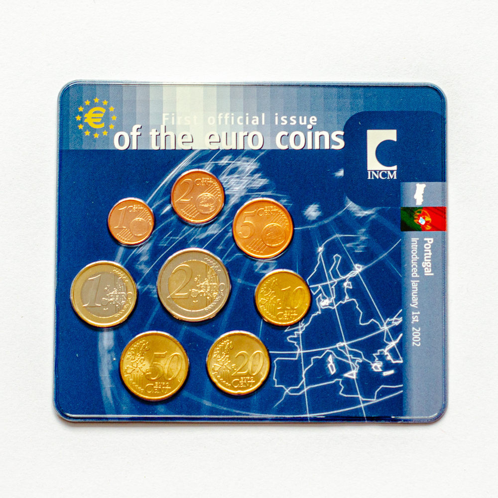 Portugal 2002 Year Set: First Official Issue of the Euro Coins