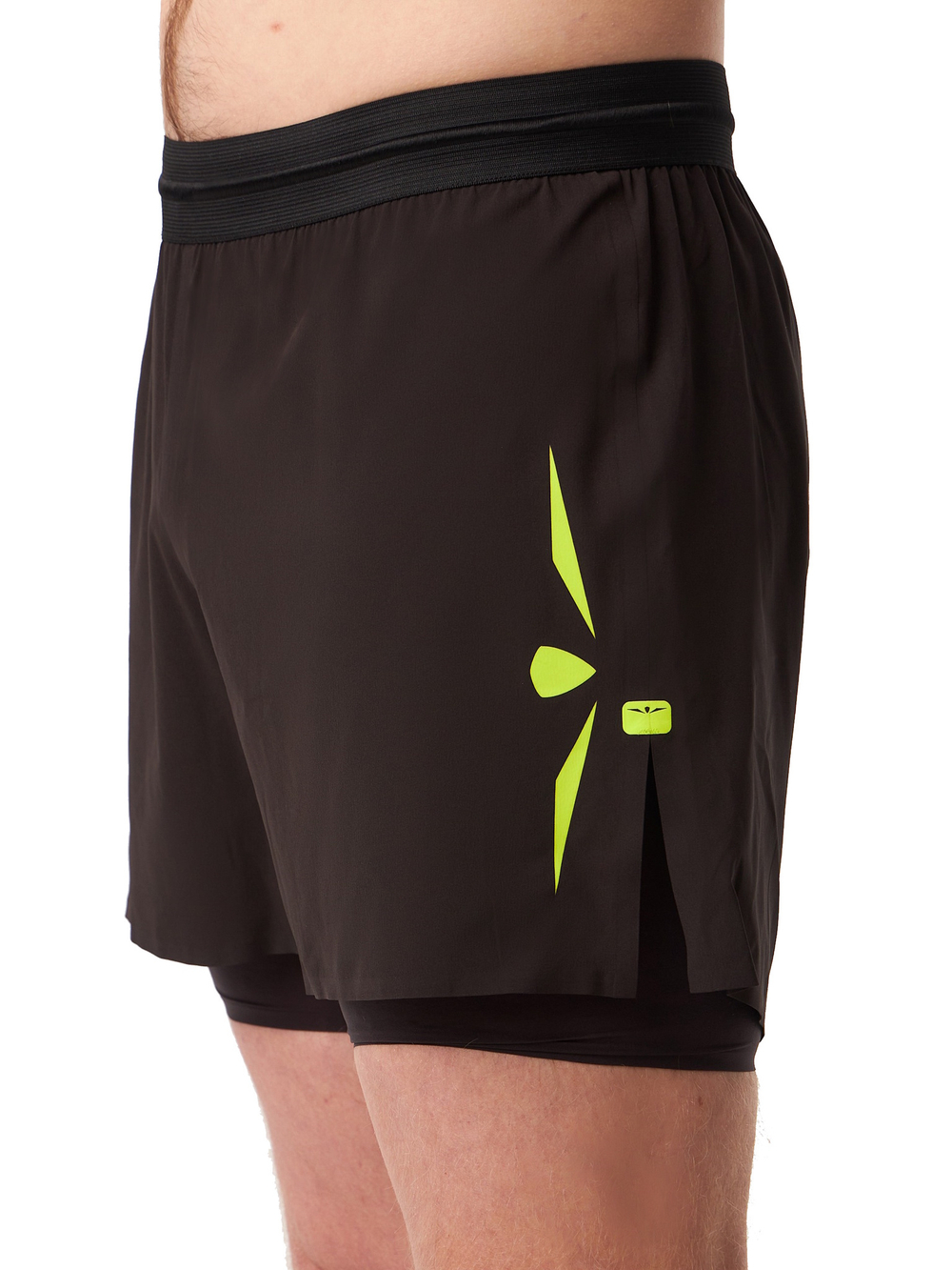 ШОРТЫ МУЖСКИЕ SPEED AERO 5 ELEVATE 2IN1 SHORT | BLACK YELLOW