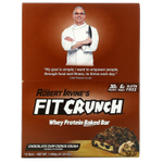FITCRUNCH, Запеченный батончик с высоким содержанием протеина, тесто для шоколадного печенья, 12 батончиков, 88 г (3,1 унции)