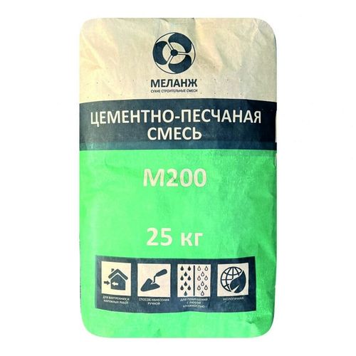 Смесь цементно-песчаная Меланж М-200 30 кг