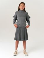 Джемпер для девочки AT244 серый