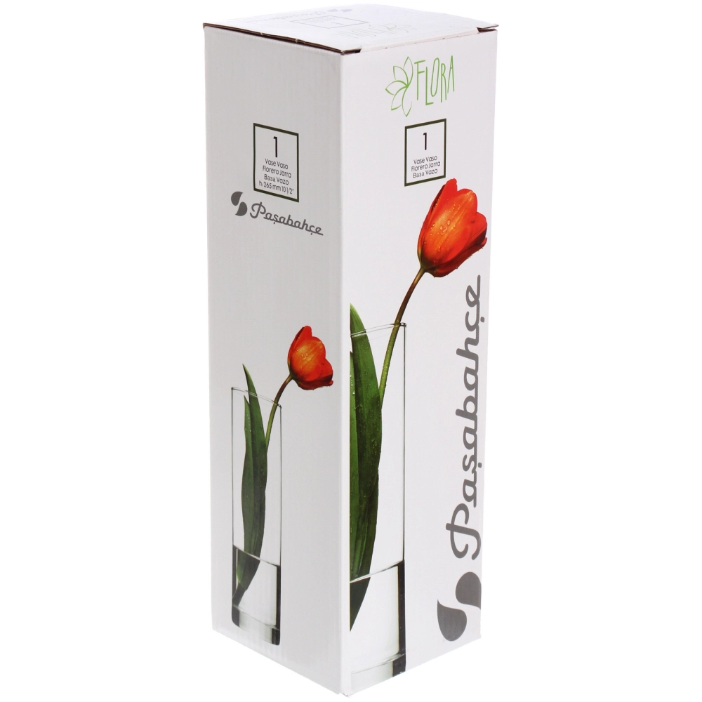 Ваза стеклянная 26,5см «Розочка» D43767/01