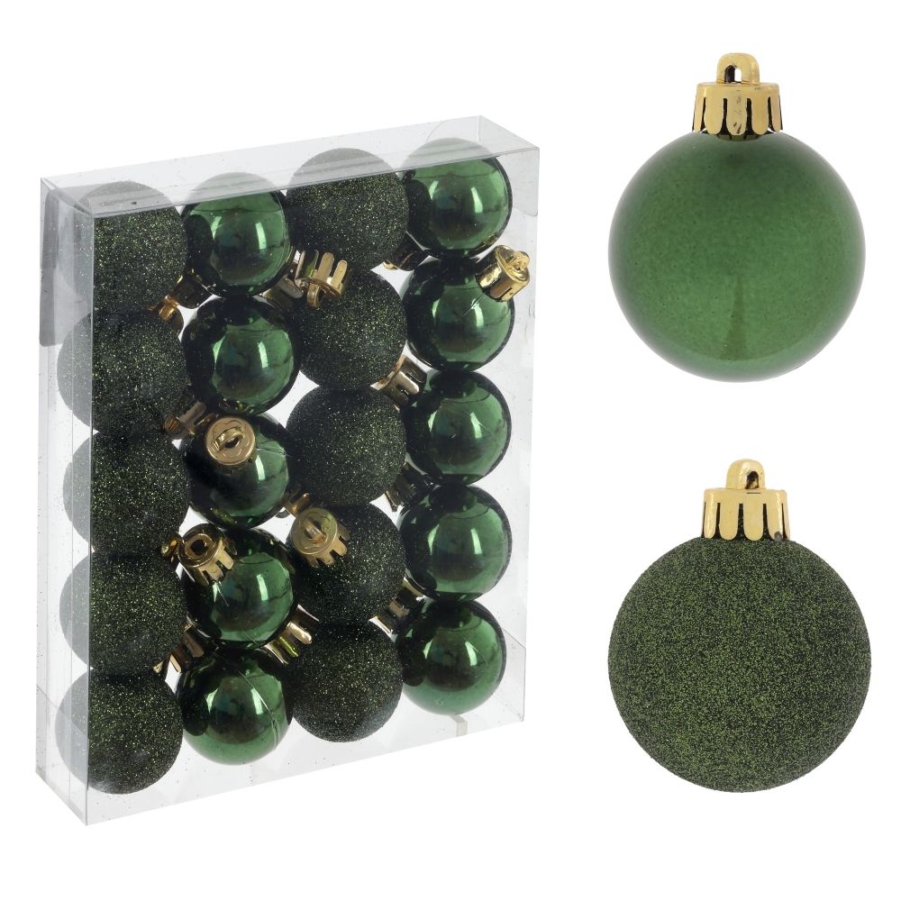 GAEM Набор из 20шт Украшение новогоднее "Шар", D 3 см, L14,5 W3 H11,5 см