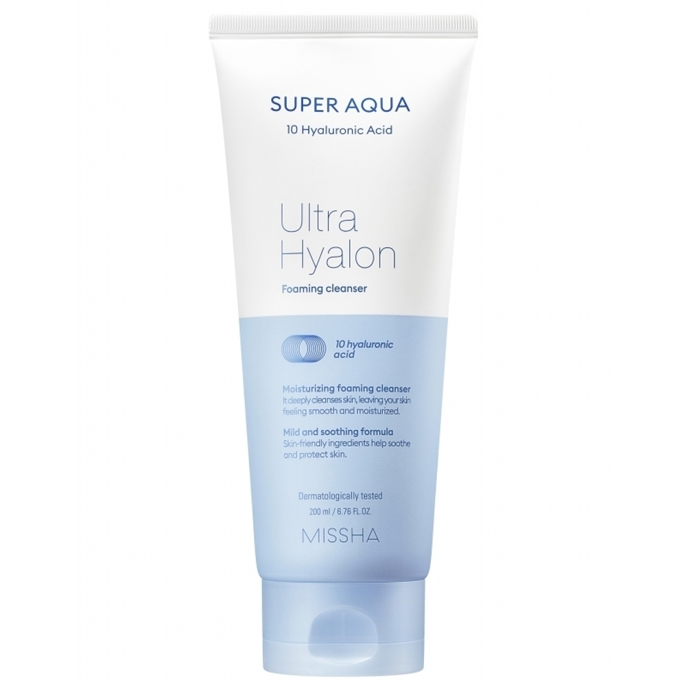Missha Ultra Hyalron Foaming Cleanser 200 ml