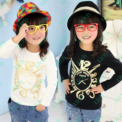 Лонгслив с блестящим принтом циферблата